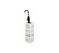 HAKU Porte-parapluies, Porte-parapluies Moderne Blanc, métal - Dimensions : L 16 x H 48 x P 16 cm