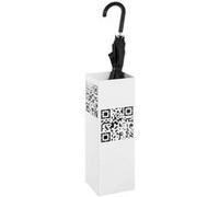 Porte-Parapluies Design "QR Code" 48cm Blanc Blanc G