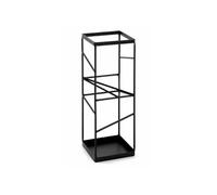 HAKU Porte-parapluies, Noir, métal - Dimensions : L 17 x H 49 x P 17 cm, Style : Moderne