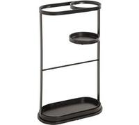 Porte-parapluies en métal coloris noir - Longueur 37 x Profondeur 18 x Hauteur 60 cm - PEGANE - Noir G