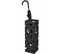 Porte parapluies en métal laqué noir - Longueur 16 x Hauteur 48 x Profondeur 16 cm -PEGANE- Noir G