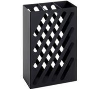 Porte parapluies en métal laqué noir - Longueur 30 x Hauteur 48 x Profondeur 16 cm -PEGANE- Noir