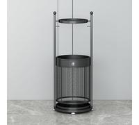 Porte-parapluies - Support de parapluies commercial en métal pour intérieur, grande capacité, avec bac égouttoir amovible, organisateur de parapluies d'entrée, panier à parapluies autoportan