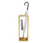 Porte-parapluies WXYZ Support de Parapluie en Fer forgé doré, Godet Parapluie géométrique Creux étanche et Durable, 20x69cm