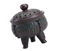 Porte-Parfum Créatif en Céramique Antique pour Cônes et Coils | Décoration Intérieure Élégante, Finition Effet Bronze Cuit, Usage Bureau Cuisine, Style Chic Discret