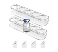 Porte-paroi de réfrigérateur de flacon, support de mur de réfrigérateur | Refroidisseur de réfrigérateur avec 4 adhésifs doubles, 5 e