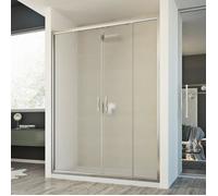 Idralite Porte-paroi de douche Young 180 cm H198 2 portes opaque