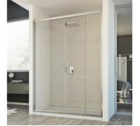 Idralite Porte de douche Young 2 portes 180 cm H198 en verre transparent