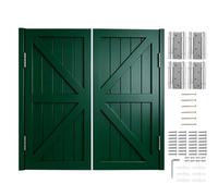 Porte Partition Intérieure, Portillon Bois en Pin Massif, Portes Battante, Demi-Porte Pivotante pour Cuisine, Escalier, Salle de Bain, Ouverture Bidirectionnelle(Dark Green,130x90 cm (WxH))