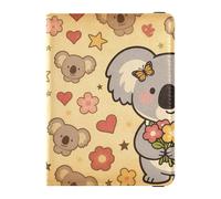 Porte-passeport en cuir Koala avec fleurs pour voyage antivol pour voyage en famille accessoires