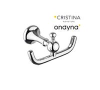 Porte peignoir double regency chrome - CRISTINA ONDYNA RY24751