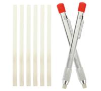 Porte-pierre à Savonnette pour Soudage, Stylo Marqueur, 6 Recharges, Fer | Outil de Marquage pour Fer et Aluminium, Prise Texturée, Usage Atelier, Design de Stylo