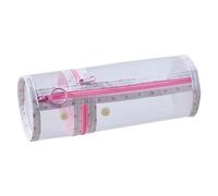 Porte-Pinceaux À Debout Transparente Cylindrique Portable À Fermeture | Pochette Autoportante Pour Pinceaux De Pour Courts Séjours Salle De Bain Dortoir