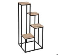 Porte-plante 4 plateaux métal et pin H88cm - Atmosphera Créateur d'intérieur