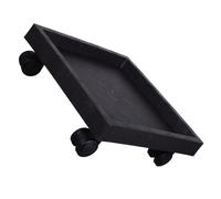 Porte Plante A Roulettes 290 MM Support Noir pour Pot de Fleurs | Support à Plantes Intérieur, Bac à Fleurs Mobile en Plastique, Diamètre Intérieur 260mm, Jardin