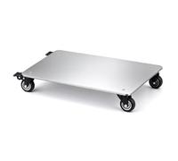 Porte Plante a Roulettes Support de Palette Robuste en Acier Inoxydable 304 | Épaisseur 2,0 mm, Capacité de Charge 385 lbs, Plateforme Mobile pour Plantes en Pot, Électroménagers(65x65cm(25.6x25.6in))