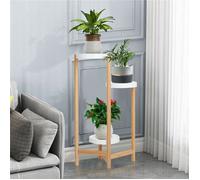Porte Plantes en Bois - Étagère à Fleurs à 3 Niveaux - Support pour Pot de Fleur pour Balcon Terrasse Salon