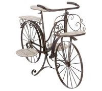 Porte-plantes ""Vélo"" métal et bois H59cm - Atmosphera Créateur d'intérieur