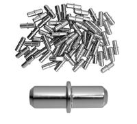 Porte-plateau en acier de 5 mm de diamètre pour étagères en bois, lot de 20 à 50 pièces (50 pièces)