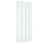 Porte pliante d'intérieur 83x210 cm en PVC blanc pastel - Made in Italy