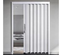 Porte Pliante D'intérieur En Alliage D'aluminium, Gain De Place | Taille Personnalisée, Avec Serrure e Sécurité, For Salle De Bain/couloirs(LEFT_70X180CM)