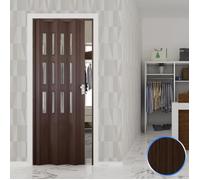 Porte pliante - FORTE - Luciana - Noyer Mansonia - Verre clair - 88 5x214cm