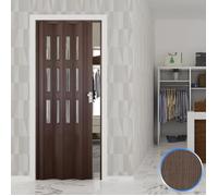 Porte pliante Luciana Verre Opaque PVC Chêne Tourterelle 88 5x214cm - FORTE