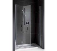 Porte pliante pendulaire Koralle pour installation de niche myDay NFTA L 100, 965-1005x2000mm, VB03810020DA1, Cabines de douche: Cadre : Argent poli, Verre : ESG