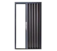 Porte Pliante Sans Perçage Avec Serrure, Accordéon Entièrement En Aluminium | Son De Piste Faible, For Intérieur, Camping-car, Sous-sol, Salle De Bain Et Vitrine De Magasin(LEFT_70X185CM)