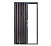 Porte Pliante Sans Perçage Avec Serrure, Accordéon Entièrement En Aluminium | Son De Piste Faible, For Intérieur, Camping-car, Sous-sol, Salle De Bain Et Vitrine De Magasin(RIGHT_80X180CM)