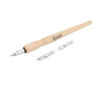 Porte Plume Et Encrier,Tbest Porte Plume Et Encrier,Porte Plume Encre De Chine,Porte Plume Calligraphie,Dessin Manga Comic Pen Set 3 Plumes 1 Porte Bois 1 Encre Calligraphie Dessin Art Fournitures Sco