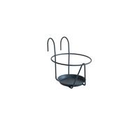 Louis MOULIN - Porte-pot 721 - Avec soucoupe et crochet - Pour pots Ø16-18 cm - Anthracite