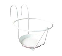 Porte-pot soucoupe crochet 16-18 cm - Blanc - Made in France