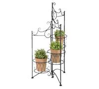 Esschert Design Support pour plantes pour 3 pots pliable ; BPH97 ; 48,9x43,5x97,8cm