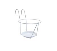 Porte-pots soucoupe crochet - 25 cm - blanc