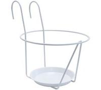 Porte-pots soucoupe crochet - 25 cm - blanc Blanc G