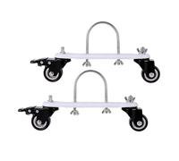 Porte-poulie mobile Support robuste rotatif 360° avec frein | Socle de cadre pour radiateur électrique en 2 pièces pour maison salon chambre salle de bain bureau appartement garage