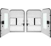 Porte pour camping-car/caravane - Porte d'accès - Verrouillable - Gauche & droite - Découpe 660×914 mm - Épaisseur de paroi 30-60 mm - Aluminium - Blanc