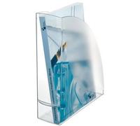 Porte revue - CEP - 674 cristal - Polystyrène antichoc - Design courbe - Dimensions 25.4x31x8 cm
