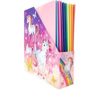 Herma Porte-revues A4 19715 – motif licorne, 7,5 cm de large, pliable, carton solide