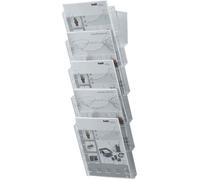 Helit Porte-brochures mural The Grid Wall transparent