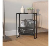 vidaXL Porte-revue Noir 35 x 15 x 45 cm Acier