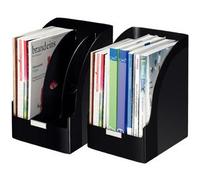 Porte-revue Plus Jumbo, format A4, polystyrène, noir