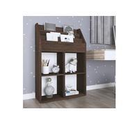 Porte revue pour enfants Chêne fumé 71x30x114cm Bois ingénierie