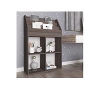 VIDAXL Porte-Revue pour Enfants - Gris et Chêne
