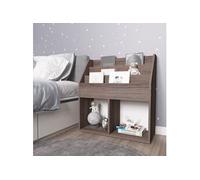 vidaXL Porte-revue gris et chêne sonoma