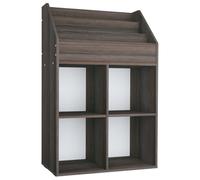 Porte-revue pour enfants Gris et chêne sonoma Bois d'ingénierie