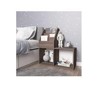 vidaXL Porte-revue gris et chêne sonoma