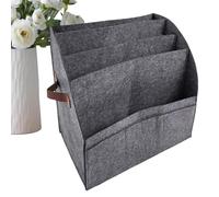 Porte-revues Casier à courrier pliable 4 niveaux en feutre | Organiseur de Documents avec 3 Pochettes Pour salle de ole, bibliothèque, librairie, café, dortoir, appartement,