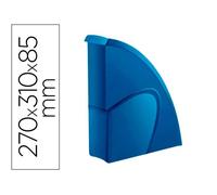 Porte-revues cep riviera polystyrene capacite 700f 270x310x85 mm coloris bleu porcelaine